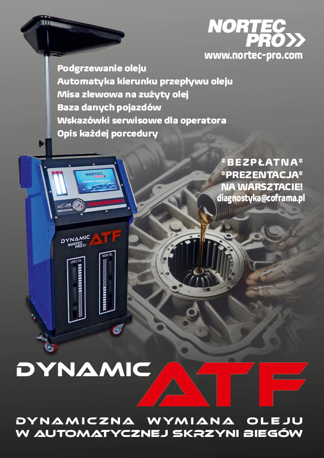 Nowość DYNAMIC ATF urzączenie do dynamicznej wymiany oleju